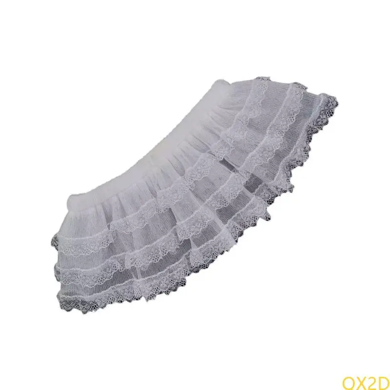 Baby Fart Curtain 2025 Spring Lace Short Skirt Solid Color 3-Layer Elastic Apron