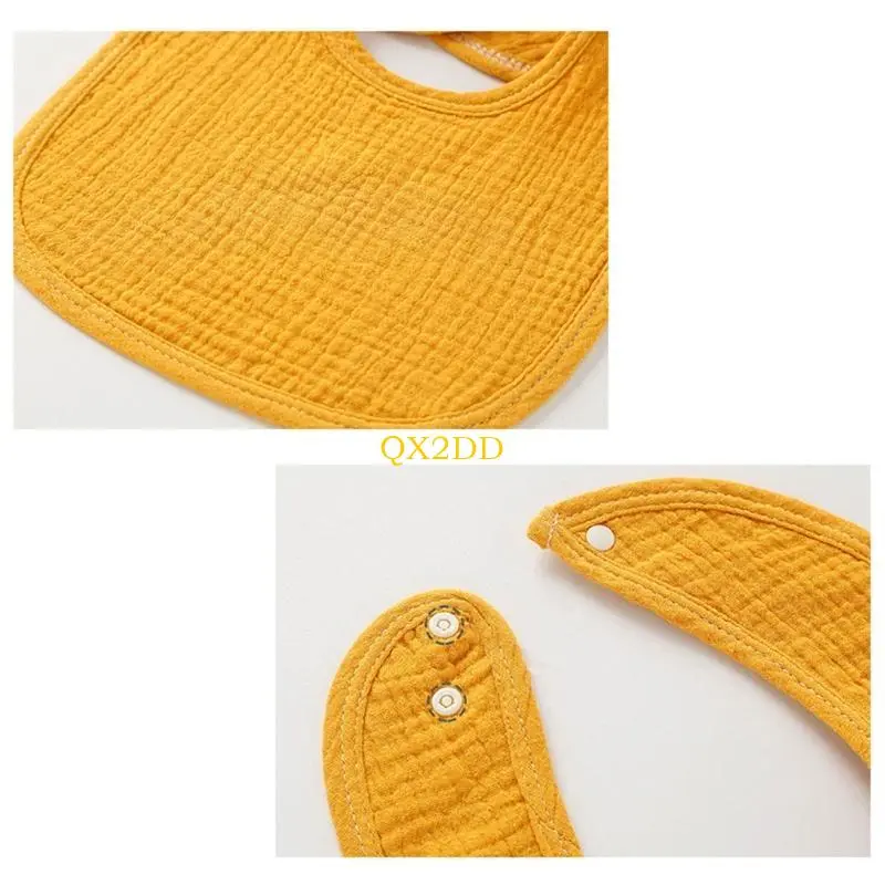 Baby Feeding Drool Bibs Infants 4-layers Cotton Gauze Saliva Towel Bandana Burp Cloth for Newborn Toddler