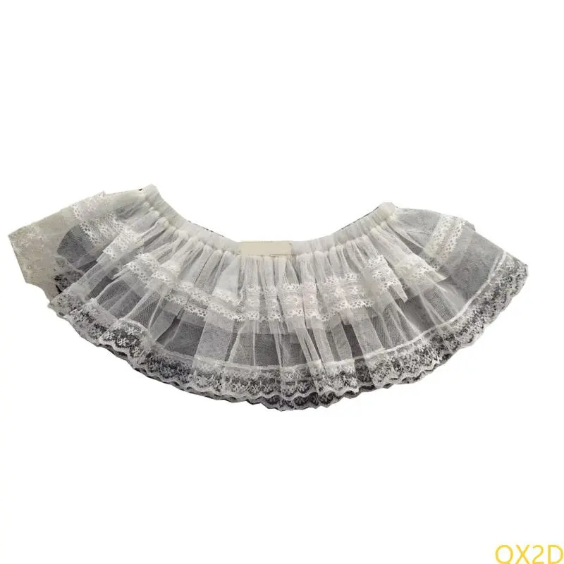 Fashionable Tulle Lace Skirt with Ruffle Charm for Children Ages 3 to 10