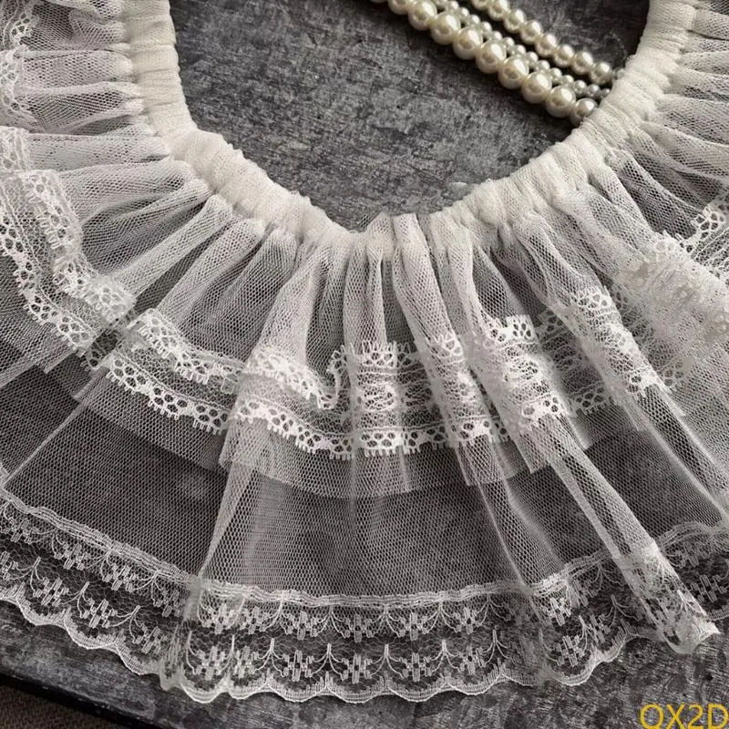 Fashionable Tulle Lace Skirt with Ruffle Charm for Children Ages 3 to 10