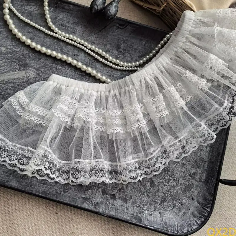 Fashionable Tulle Lace Skirt with Ruffle Charm for Children Ages 3 to 10