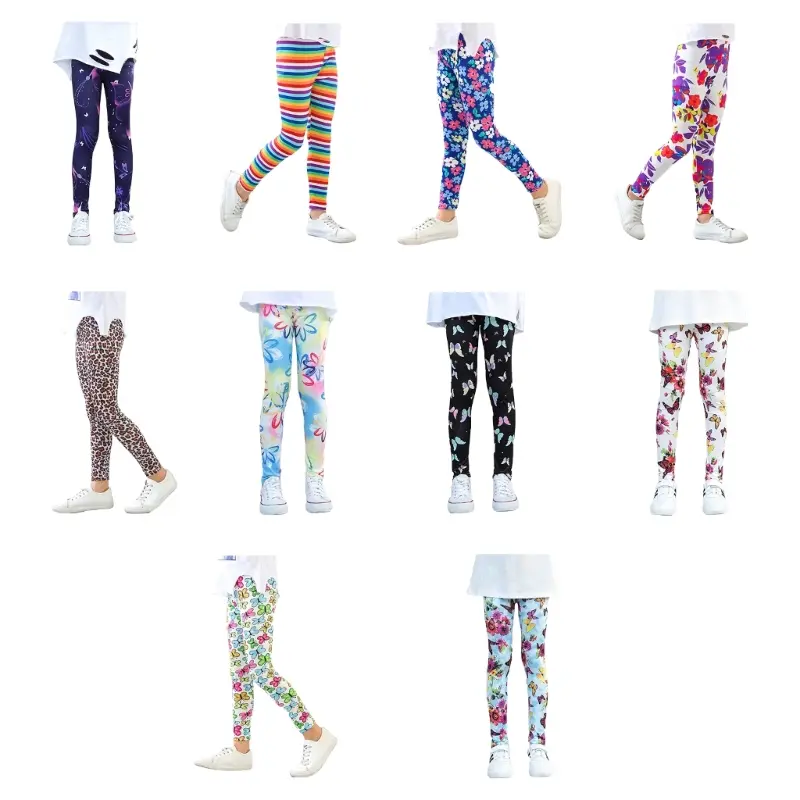 Kids Girls Autumn Leggings Spring Tights Leggings Girl Ankle Length Tights Pants Leggings for 5-10Years Child Girls Dropshipping