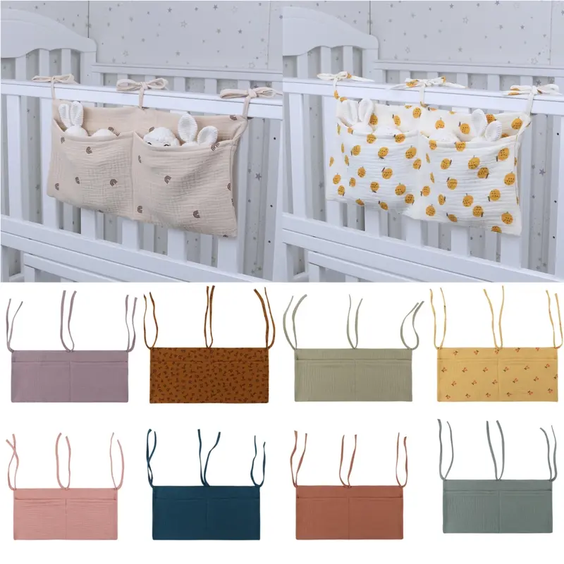Baby Bedside Storage Bag Crib Hanging Bag Multi-Purpose Organizer Tissue Diaper Nappy Toys Holder Pocket Dropshipping