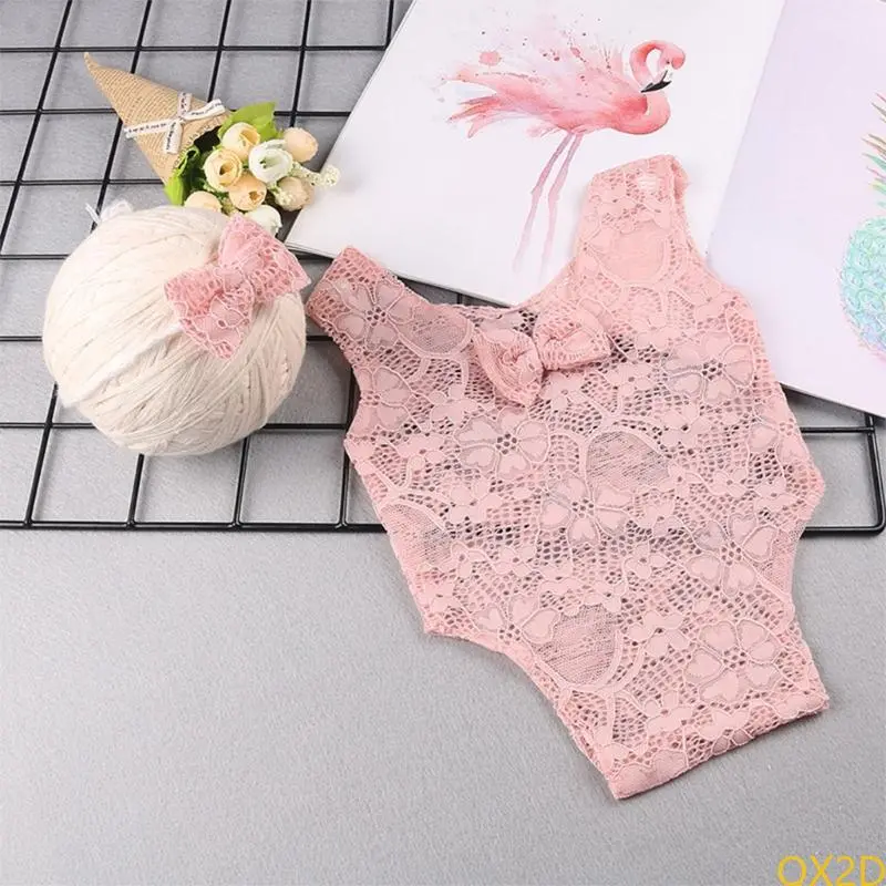 Baby Girl Photo Costume Lace Romper Newborn Photography Clothes Princess Outfit