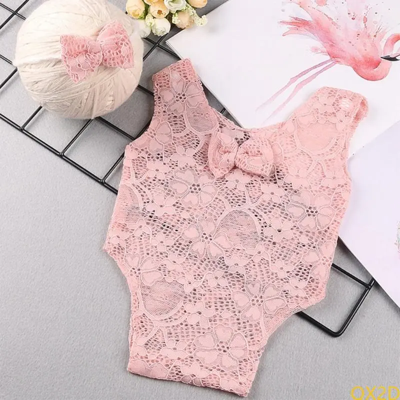 Baby Girl Photo Costume Lace Romper Newborn Photography Clothes Princess Outfit