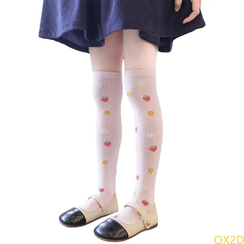 Girls Long Boot Socks Over Knee Stockings Breathable Socks Children Stockings