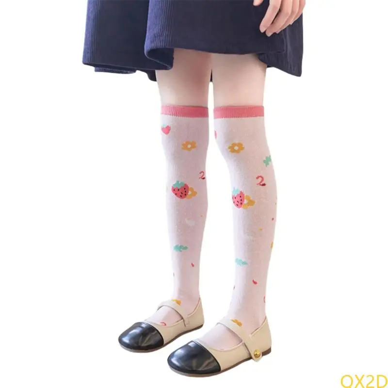 Girls Long Boot Socks Over Knee Stockings Breathable Socks Children Stockings