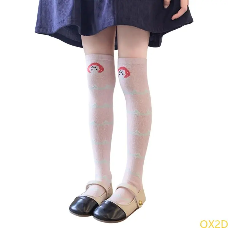 Girls Long Boot Socks Over Knee Stockings Breathable Socks Children Stockings