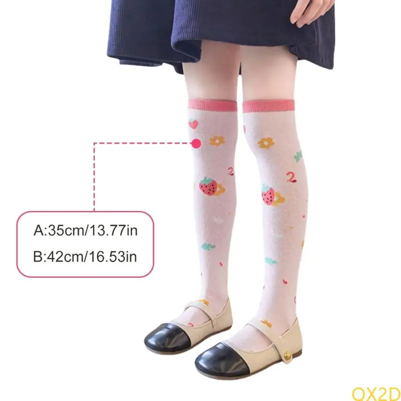Girls Long Boot Socks Over Knee Stockings Breathable Socks Children Stockings