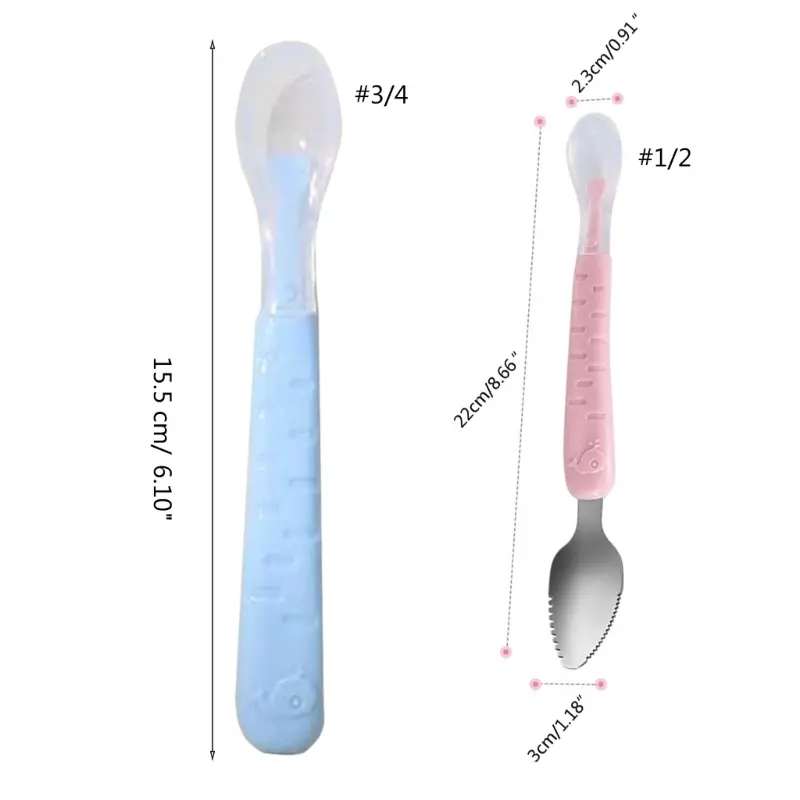 Infant Feeding Spoon Baby Puree Spoon Feeding Supplies Dishwasher Friendly Spoon