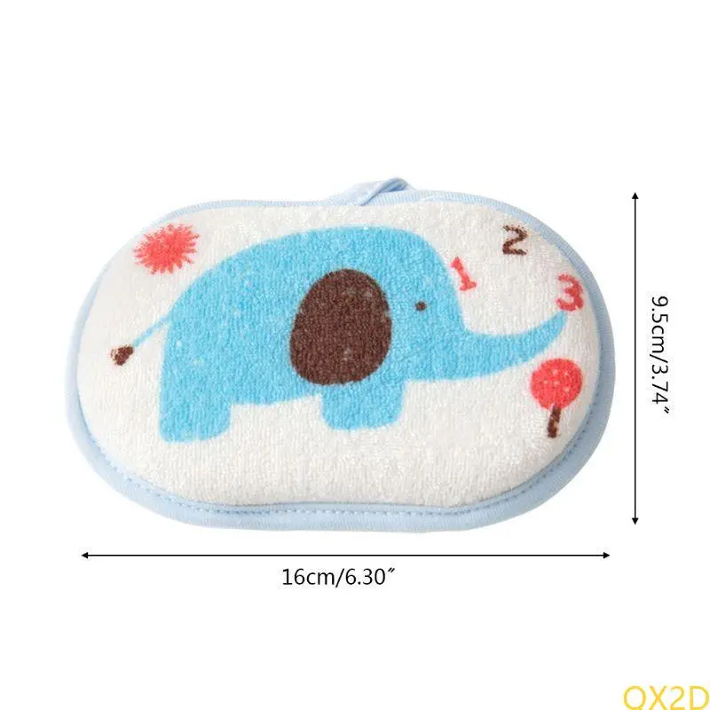Infant Towel Shower Soft Sponge Cleaning Tool Baby Rubbing Body Wash Brush