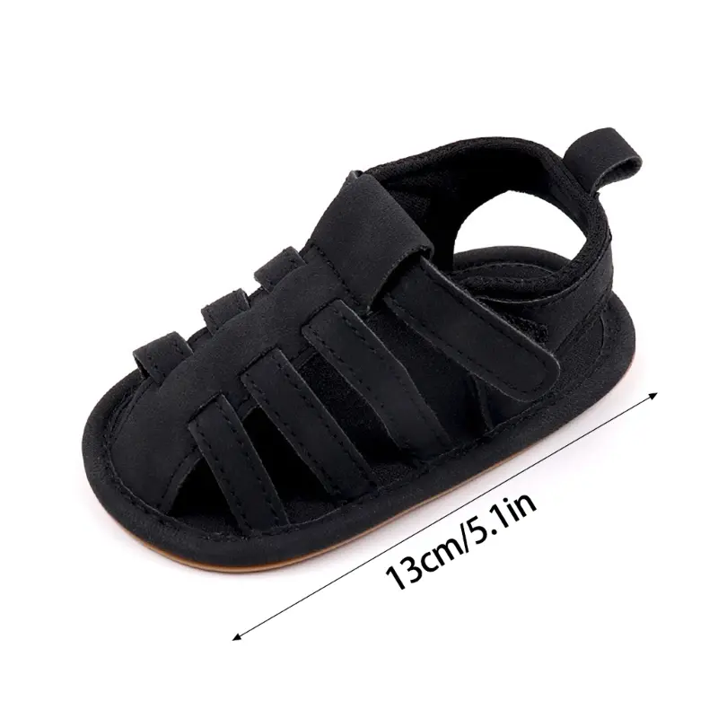 Beach Shoes for Infant First Walker Shoes PU Sandals Dress Flats QX2D