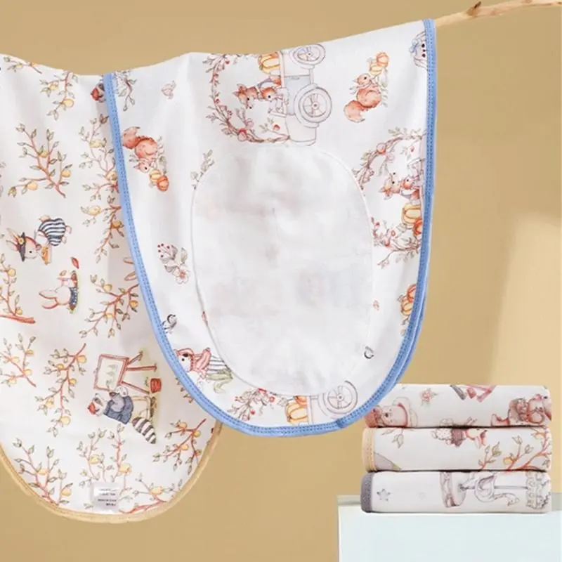 Newborns Swaddles Blanket Cotton Wrap Towel for Calm Sleep and Gentle Comfort