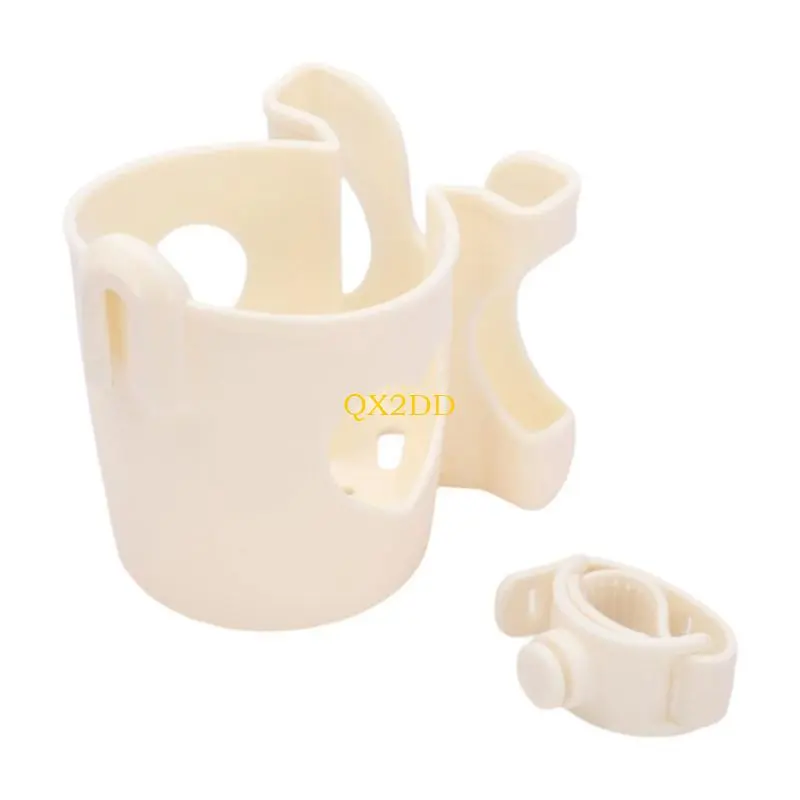 Convenient 2 In 1 Strollers Cup Holder with Bottle Compartment and Secure Phone Holder for Parents Travel Outdoor