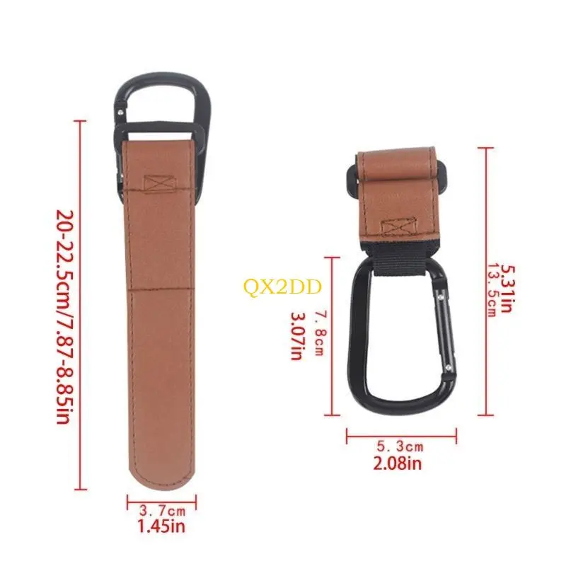 QX2D Baby Stroller Hook Hanging Carabiner Hook Bag Climbing Hook Multi-Use Hooks for Diaper Bag Mommy-Bag Pushchair Accessory