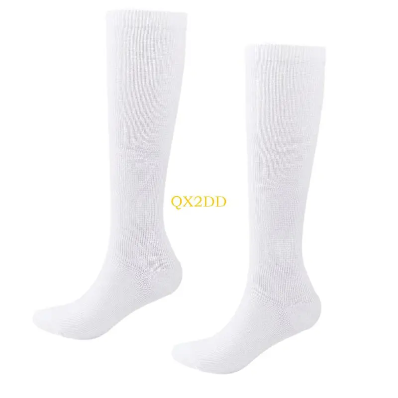 1 Pair Beer Festival Theme Short Socks Breathable In Tube Solid White Color Hosiery Stylish Kids Middle Tube Socks