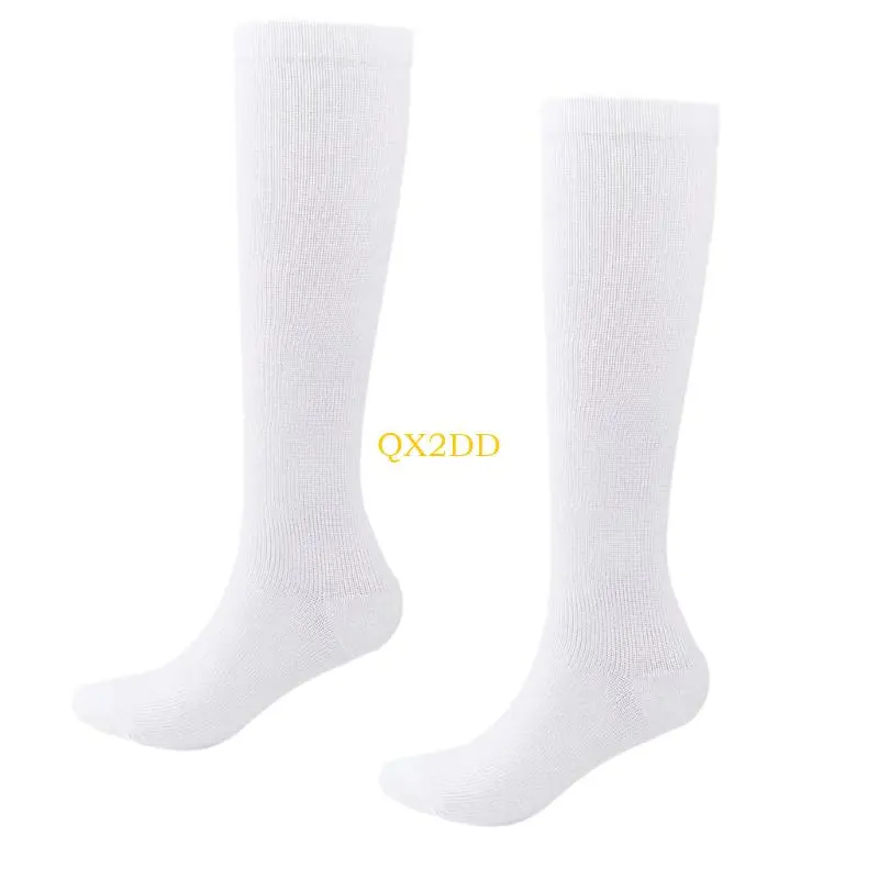 1 Pair Beer Festival Theme Short Socks Breathable In Tube Solid White Color Hosiery Stylish Kids Middle Tube Socks