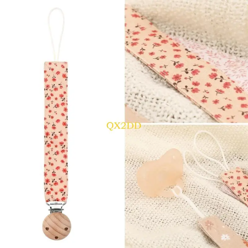 Flowers Teether Chain Baby Pacifier Clip Pacifier Clip for Boy Girls