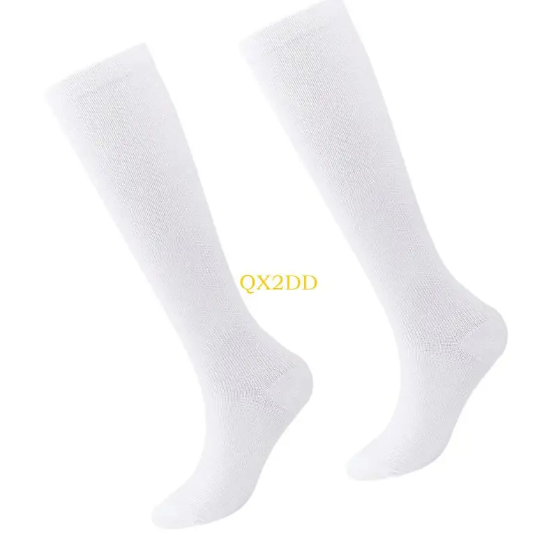 1 Pair Beer Festival Theme Short Socks Breathable In Tube Solid White Color Hosiery Stylish Kids Middle Tube Socks