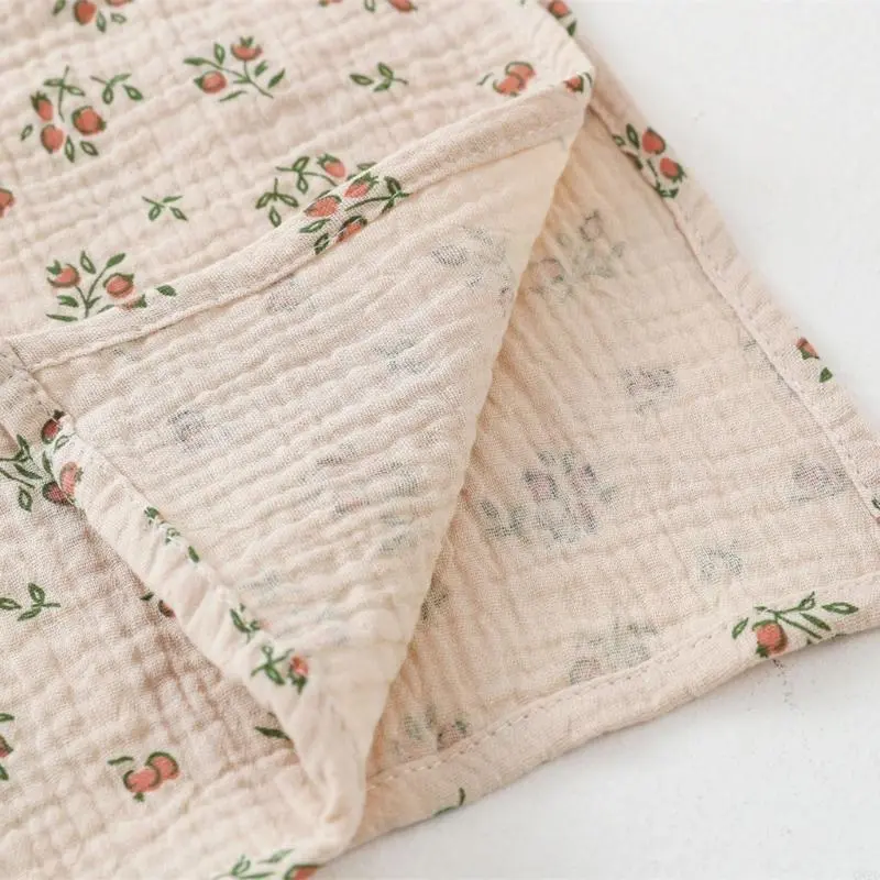 Cotton Baby Blanket Breathable Baby Wrap Lightweight for Newborns Toddlers Gift