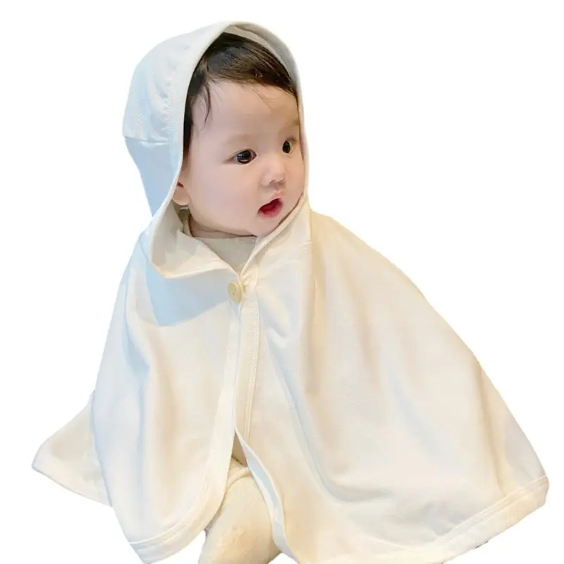 QX2D Wearable Blanket Lovely Animal Ear Newborns Wrap Towel UPF50+ Sun Protections