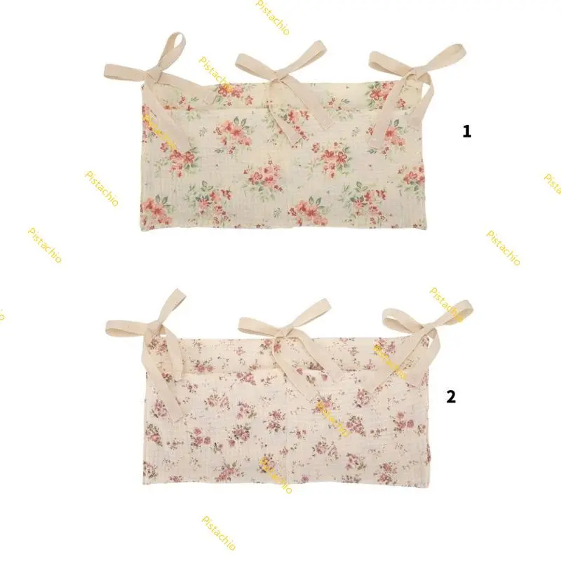 Practical Baby Crib Hanging Bag Big Capacity Organiser Bag Provide Easy Storage