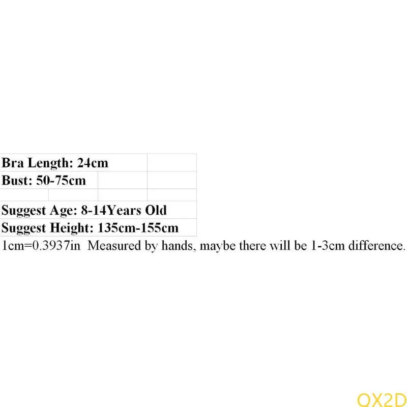 Girl Bra Teen Crop Top Underwear Vest Puberty Sport Training Bras Solid Color Streetwear Tube Top for Girl Birthday Gift