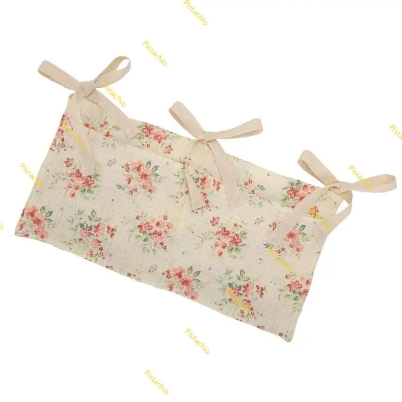Practical Baby Crib Hanging Bag Big Capacity Organiser Bag Provide Easy Storage