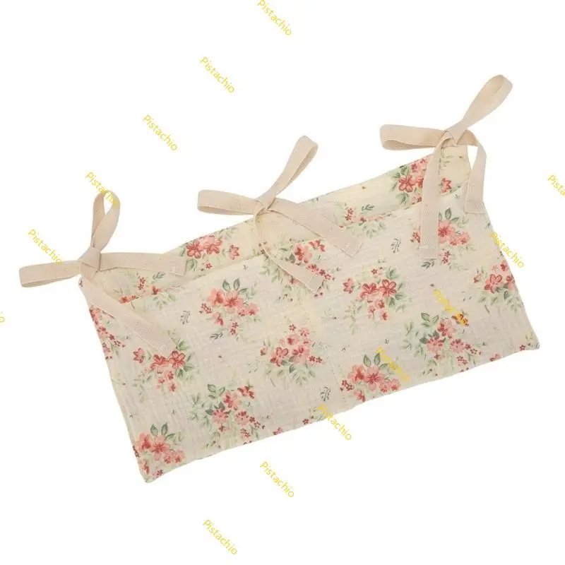 Practical Baby Crib Hanging Bag Big Capacity Organiser Bag Provide Easy Storage