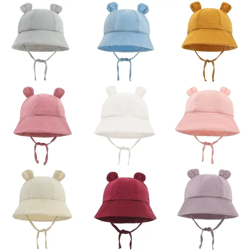 Beach Baby Sun Hat Soft Breathable Sun Protection Cute Wide Brim Summer Bucket Toddler Lovely Hats for infant
