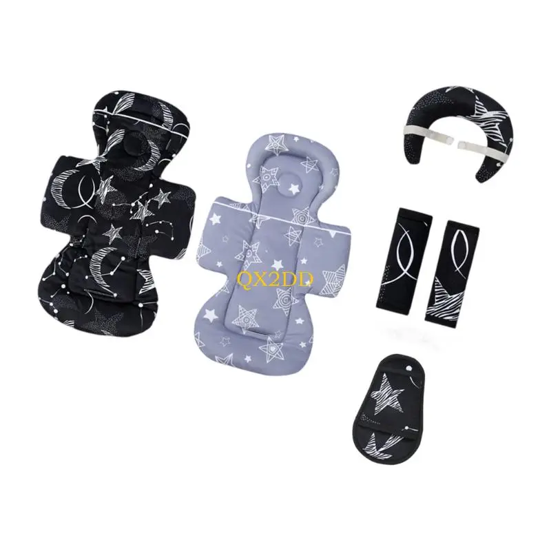 Soft Infant Car Pad Comfortable Fabric Easy Installation For Strollers And Safety Seats User Friendly Design