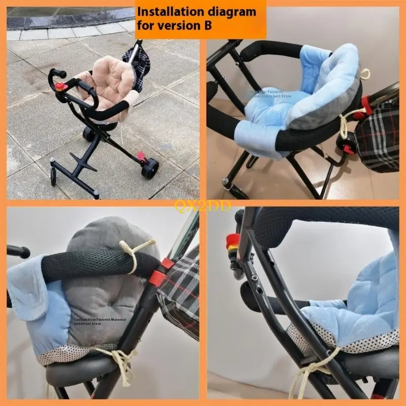QX2D Model Specific Cart Cushion Breathable Fabric For Infant Comfort