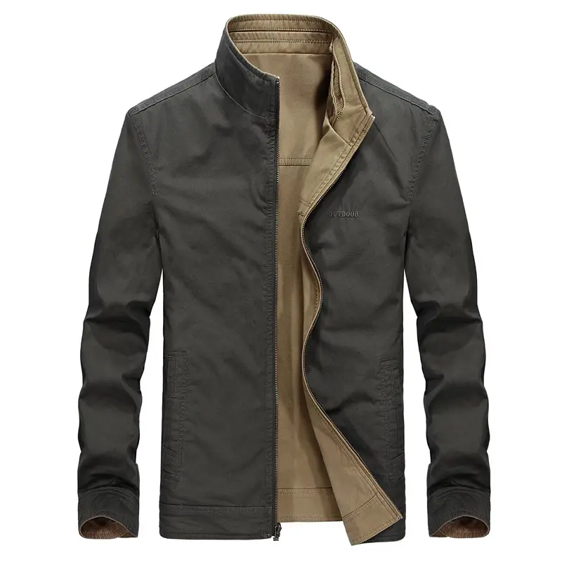 DIMUSI Autumn Men's Bomber Jackets Casual Male Hiking Both-Side Wear Windbreaker Coats Man Camping Military Jackets Clothing