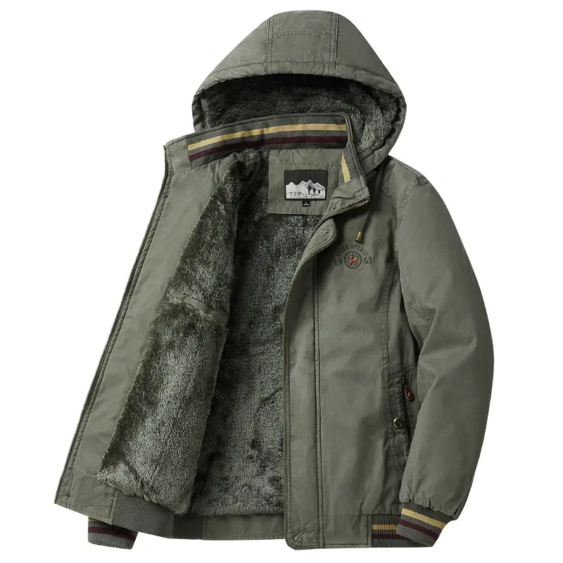 Winter Mens Fleece Warm Padded Jackets Fashion Men Cotton Thicken Hooded Coats Men Mountain Ski Windbreaker Thermal Jacket 8XL