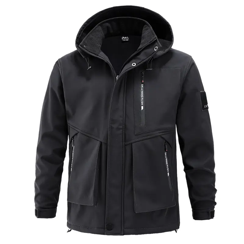 Winter Men Mountain Ski Warm Sets Waterproof Sports Suit Sweatshirt +Sweatpants Mens 2 Pieces Padded Sets Tracksuit Rain Clothes
