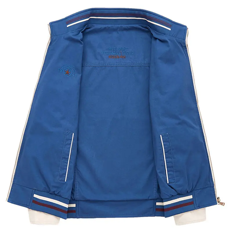 DIMUSI Autumn Men's Reversible Military Jacket Casual Man Cotton Windbreaker Coats Fashion Men Business Jackets Brand Clothing
