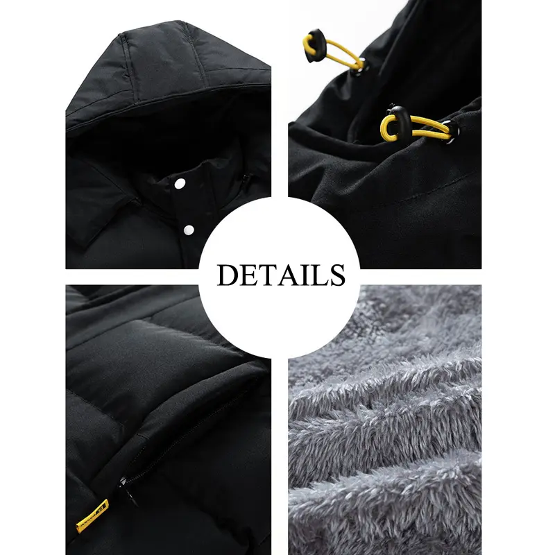 DIMUSI Men's Jacket Sleeveless Vest Winter Man Fleece Warm Vest Hooded Coats Men Thermal Windbreaker Waistcoats Brand Clothing