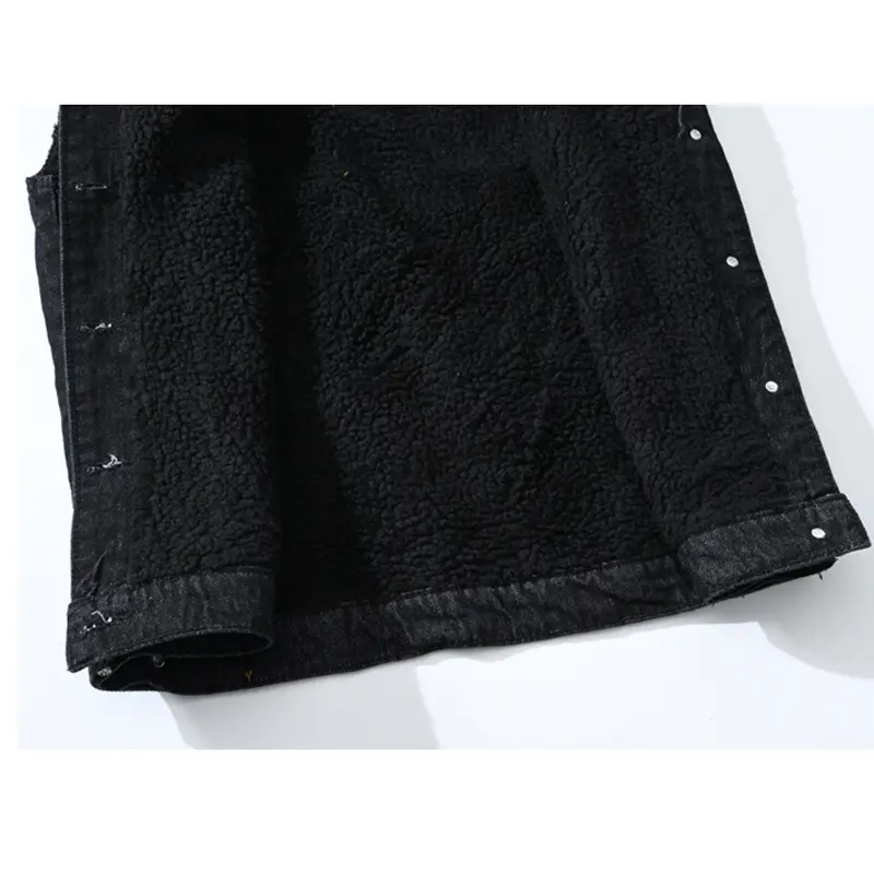 Autumn Winter Men's Fleece Warm Denim Vests Cotton Black Jean Waistcoat Men Sleeveless Jackets Slim Fit Tank Tops Clothing
