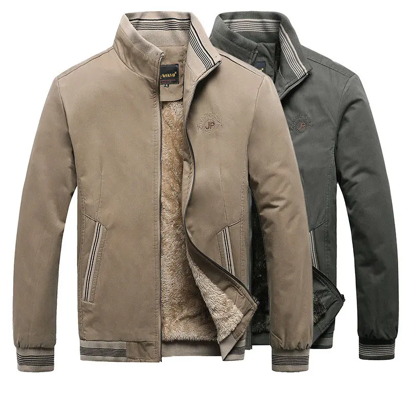 Winter Men's Thick Bomber Jackets Casual Man Outdoor Fleece Lined Warm Jacket Mens Military Tactical Windbreaker Coats Clothing