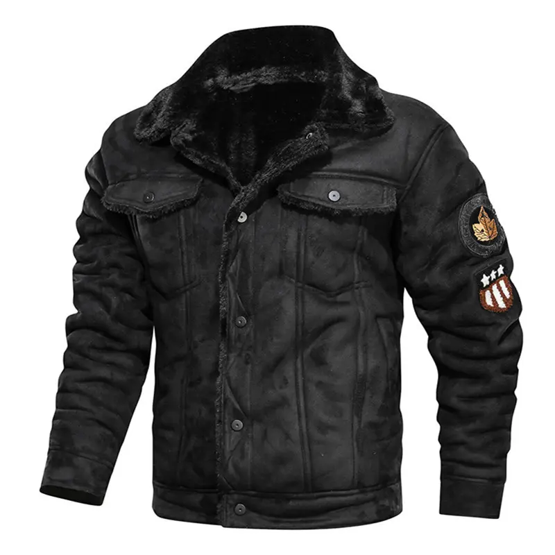 DIMUSI Winter Men Bomber Jacket Casual Mens Thick Fleece Army Tactical Coats Fashion Men Fur Collar Windbreaker Jackets Clothing