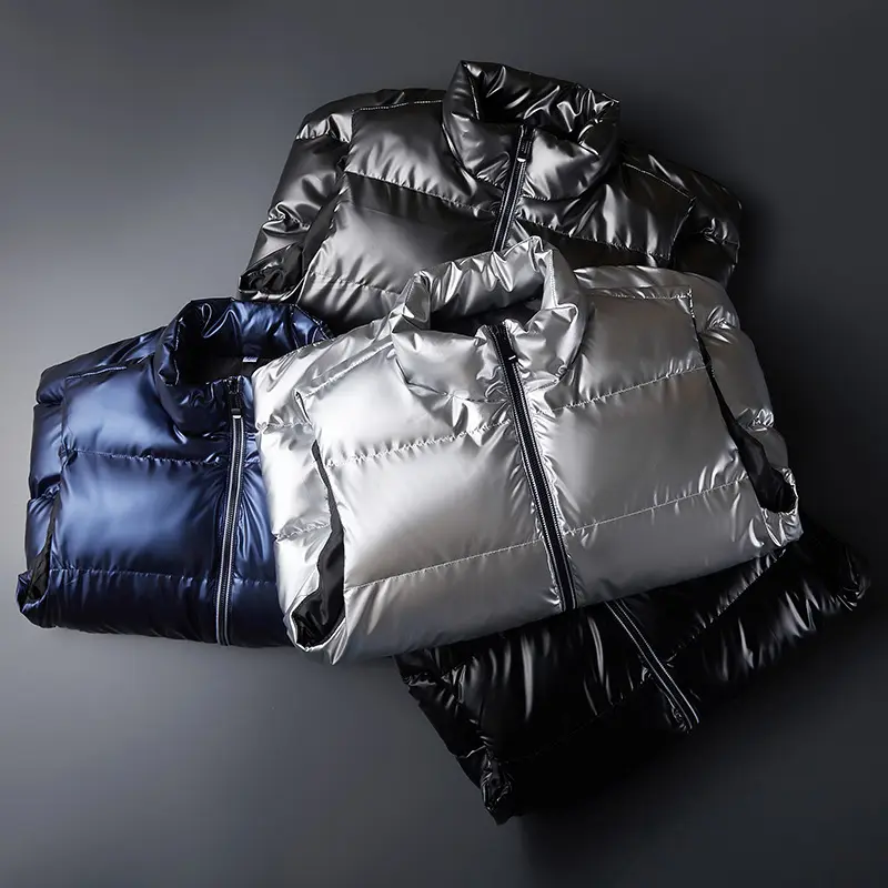 Spring Autumn Men Mountain Ski Padded Vest Man Shiny Thick Warm Waistcoats Men Windbreaker Sleeveless Jacket Clothing 7XL 8XL