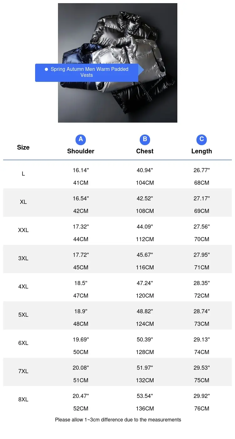 Spring Autumn Men Mountain Ski Padded Vest Man Shiny Thick Warm Waistcoats Men Windbreaker Sleeveless Jacket Clothing 7XL 8XL