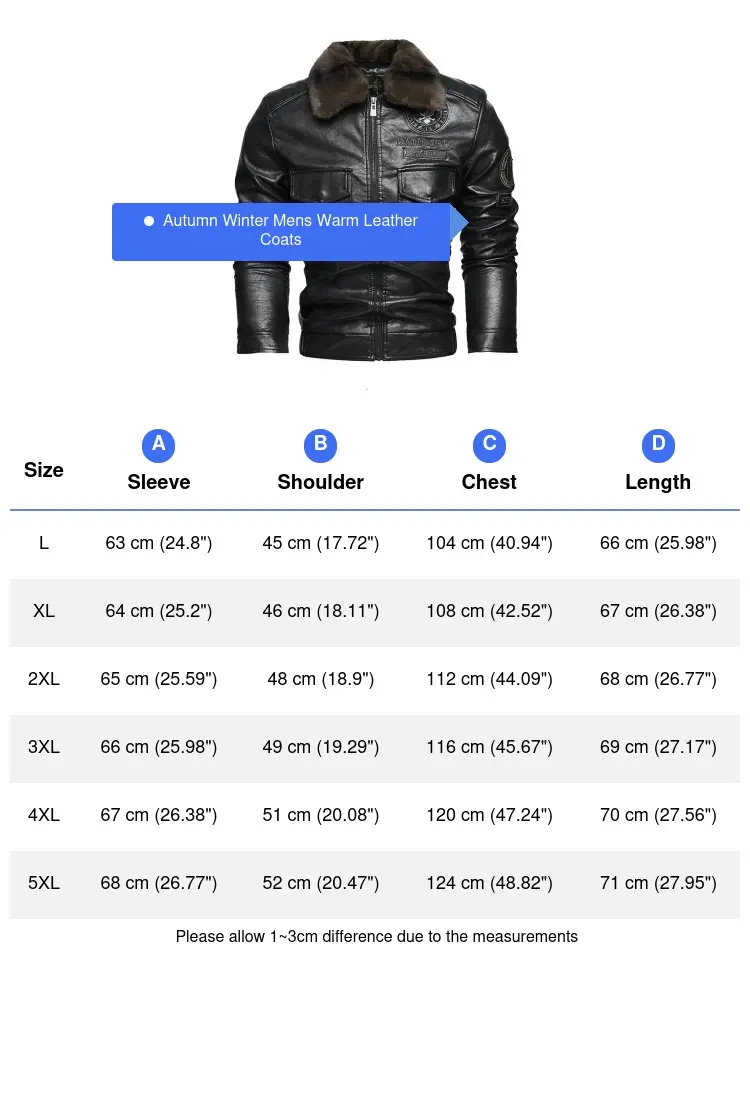 Winter Men's Warm PU Leather Jackets Fashion Men Retro Fur Collar Motorcycle Jacket Men Windbreaker PU Leather Coats Clothing