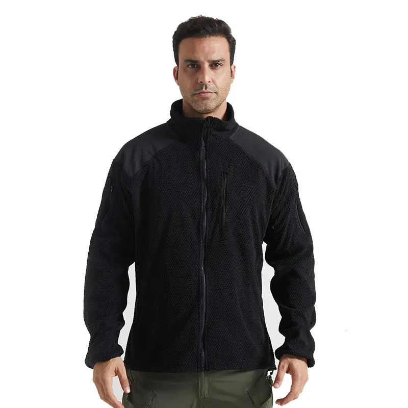 Autumn Men's Polar Fleece Warm Jackets Men Stand Collar Softshell Tactical Sweatshirts Men Climbing Thermal Windbreaker Jackets