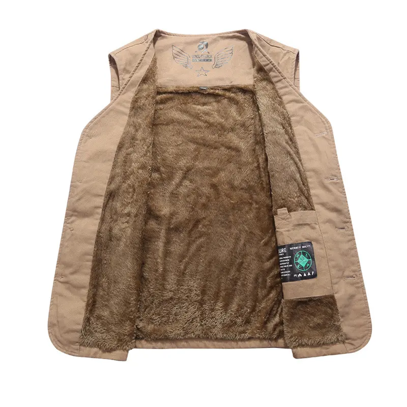 DIMUSI Winter Men‘s Fleece Vests Casual Men Thermal Warm Waistcoats Male Sleeveless Jackets Windbreaker Vests Clothing 8XL