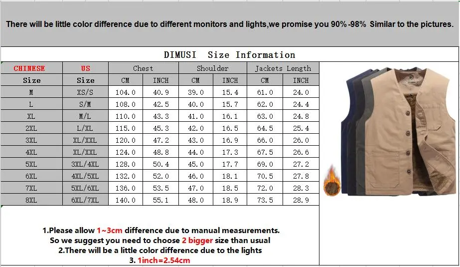 DIMUSI Winter Men‘s Fleece Vests Casual Men Thermal Warm Waistcoats Male Sleeveless Jackets Windbreaker Vests Clothing 8XL