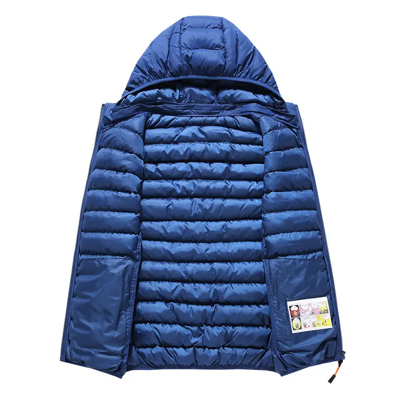 Winter Mens Warm Down Padded Vests Fashion Men Thermal Windbreaker Parkas Waistcoats Men Thick Snow Warm Hooded Vests Clothing
