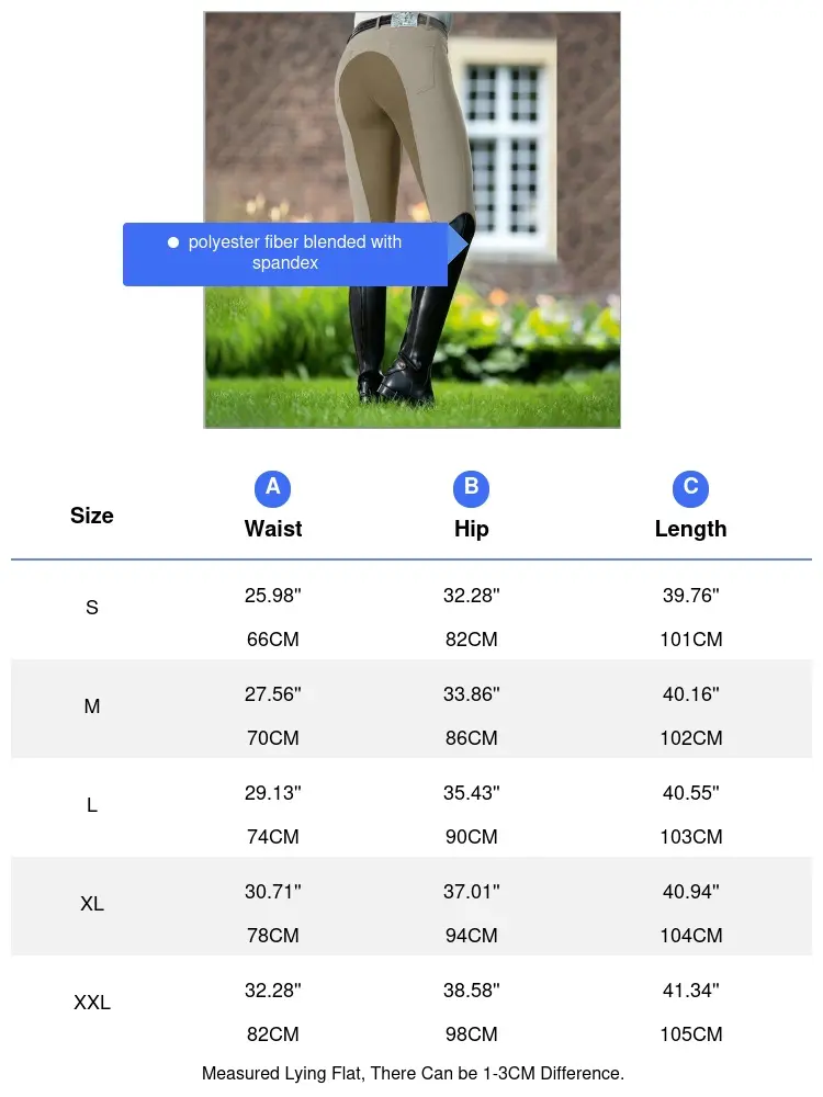 Women Running Pants Girls High-waisted Riding Horse Outdoor Equestrian Waist Elastic Skinny Camping Breeches Rider Trouser