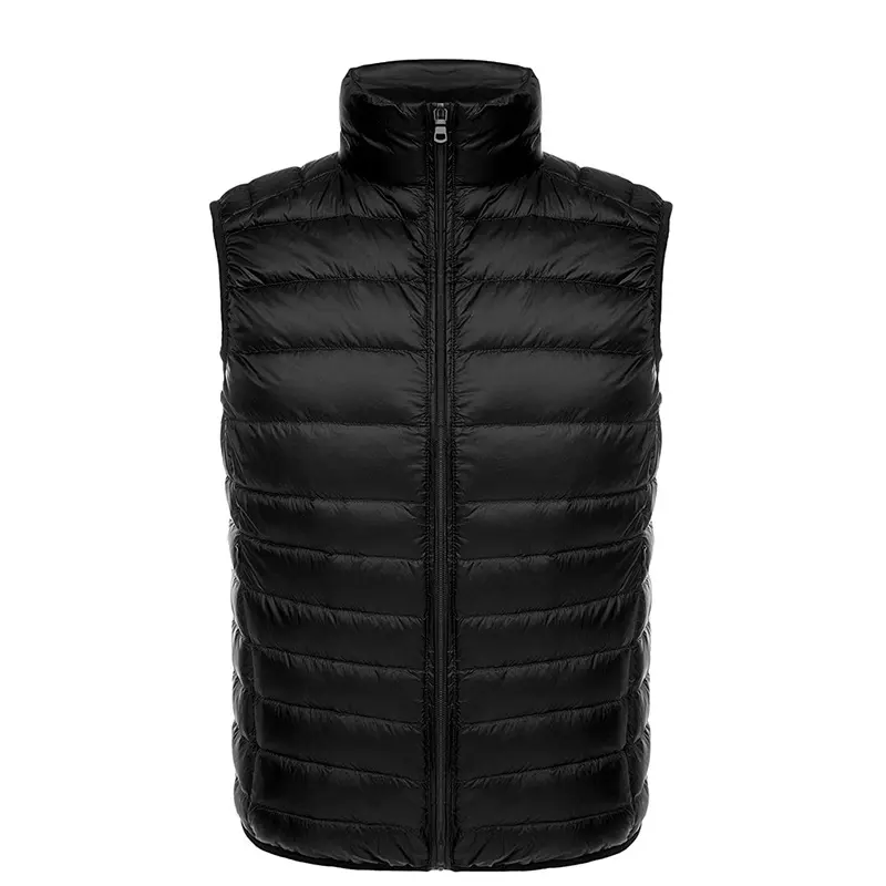 Winter Mens Ultra Light Duck Down Vests Man Mountain Ski Warm Waistcoats Men Snow Thick Climbing Windbreaker Waistcoats Clothing