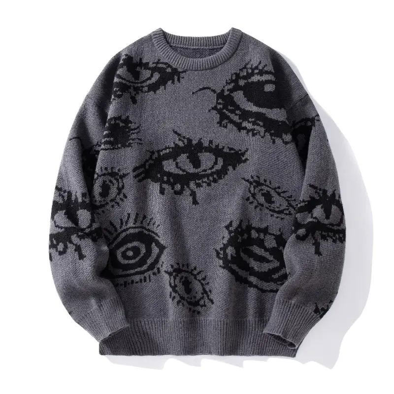 Autumn Winter Men's O-Neck Sweater Casual Men Warm Cashmere Knitted Pullover Men Classic Loose Knitwear Sweaters Clothing